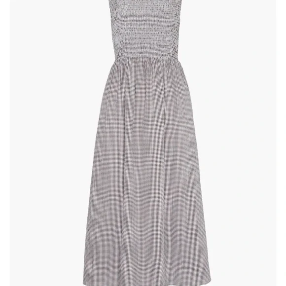 Hill House Cosimo Nap chocolate gingham maxi dress - Picture 4 of 10